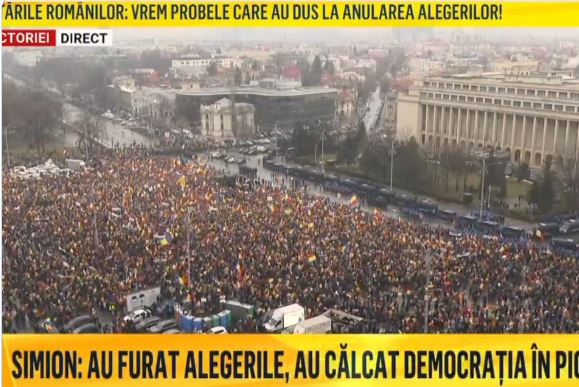 Gegen den Staatsstreich übernehmen die Rumänen die Straße