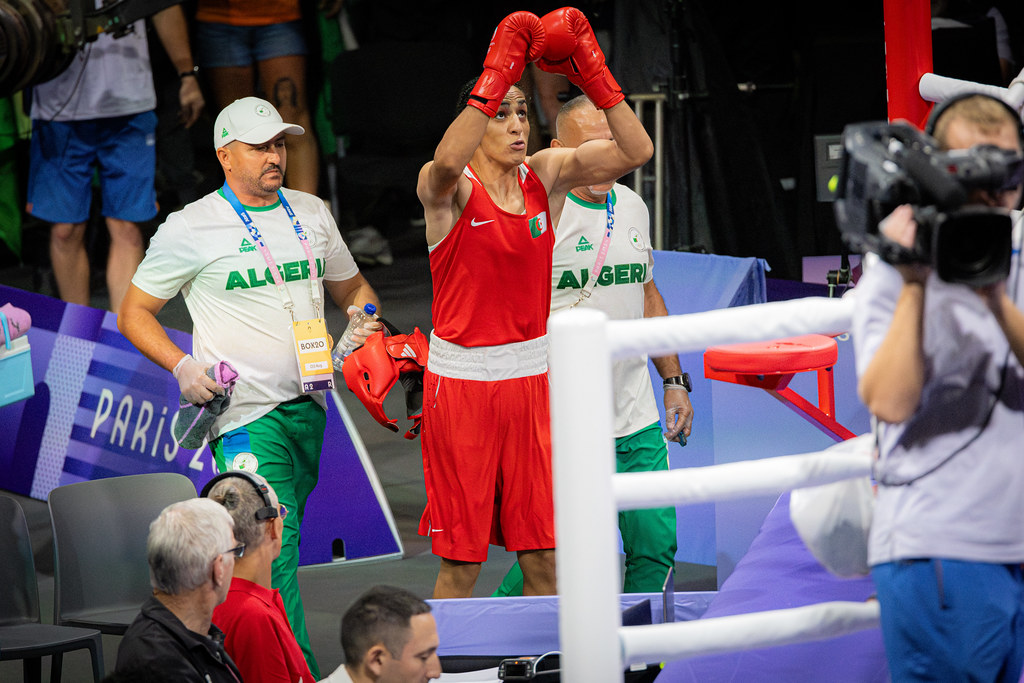 Der Frauenschläger, die Olympiasiegerin
