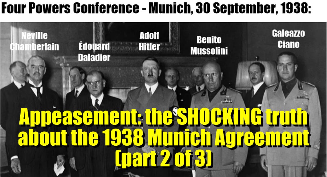 Die schockierende Wahrheit über das Münchner Abkommen von 1938 (Teil 2 von 3)