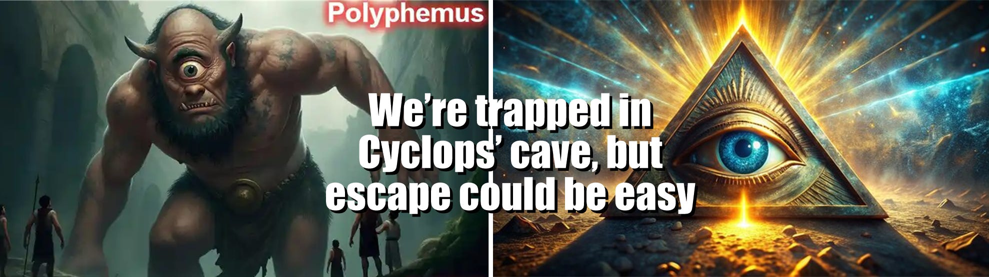 Wir sitzen in der Höhle des Zyklopen fest