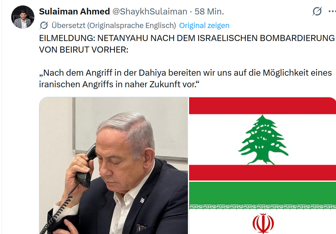 Irael bombardiert Beirut